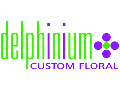 Delphinium Custom Floral Logo